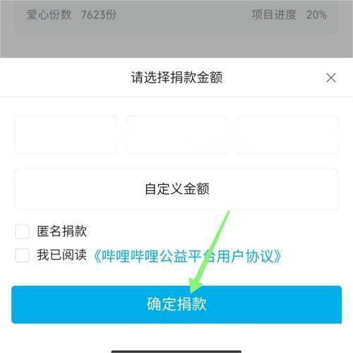 哔哩哔哩公益怎么捐款的