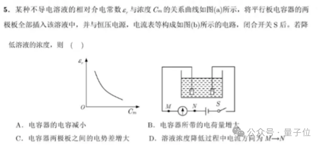 中国AI大战高考物理，第1题全对，第2题开始放飞