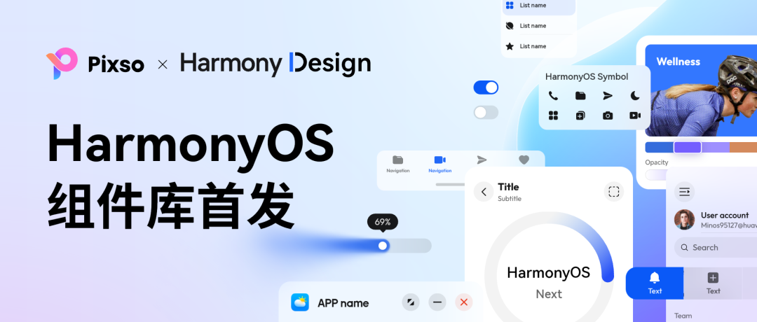 Pixso协同设计首发鸿蒙HarmonyOS原生组件库