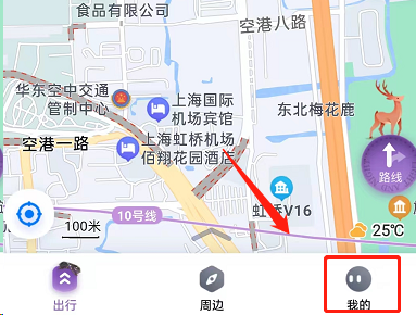 百度地图首页布局怎么设置路线在底部