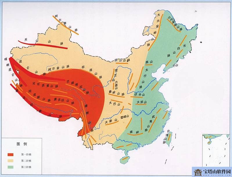 北方地区位于我国地势中的第几级阶梯