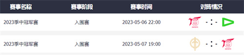 LOLmsi季中赛2023赛程表