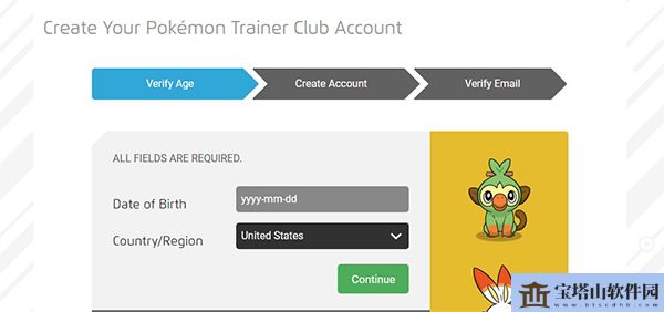 宝可梦训练家俱乐部账号注册方法